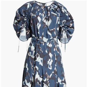 3.1 Phillip Lim Abstract Vines Belted Midi Dress